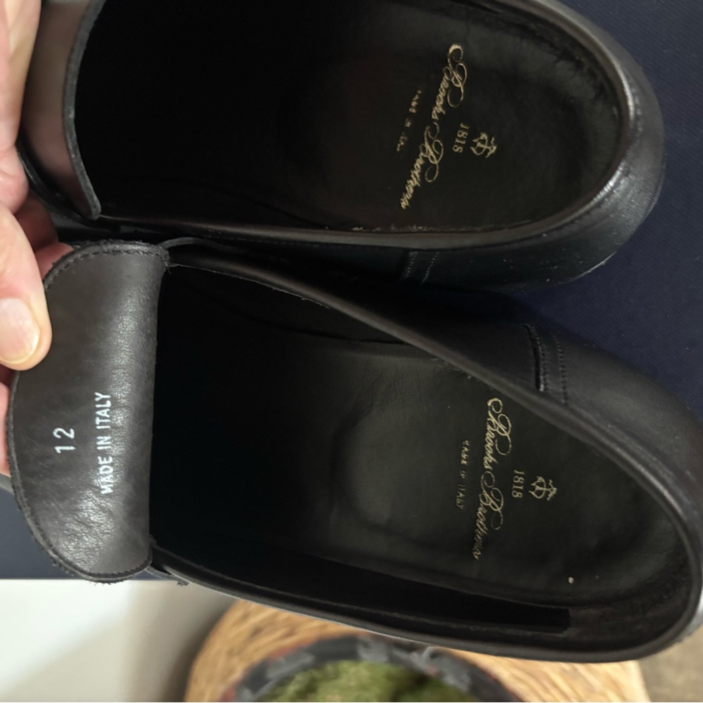 Brooks Brithers Black Leather Men's Loafers - Picture 5 of 5